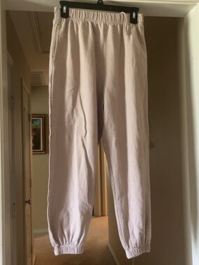 Cream/tan garage Jogger Sweatpants
